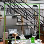Horeca interieur en terras op maat gemaakt door Siebendesign.nl Kassablok met messing staanders