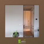 Maatwerk stalen taatsdeur in de kleur CHampagne by Siebendesign.nl