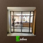 Dubbele Taatsdeuren Met Zijlichten In Brons. Geplaatst Met Brons Glas. Op Maat Gemaakt Door Siebendesign.nl