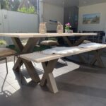 Stalen Onderstel Tuintafel En Tuinbank Op Maat, Siebendesign.nl, Tuinset Met Stalen Onderstel.