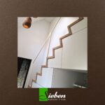 Steektrap met trapleuning en balustrade In Wit Op Maat Gemaakt Door Siebendesign.nl