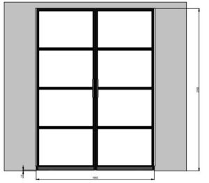 Dubbele taats deuren van staal en op maat gemaakt door Siebendesign.nl. alle stalen deuren worden voorzien van gelaagd glas. Vlakverdeling en handgreep naar wens van de klant. We geven u een eerlijke prijs inclusief de montage en inmeten. We sturen u vooraf altijd een tekening van uw deuren van staal zodat u beeld krijgt en nog wat kan aanpassen als dat gewenst is. Hierdoor geen verrassingen achteraf. We verzorgen maatwerk interieur van staal van een hoge kwaliteit. Neem gerust contact op als u vragen heeft.