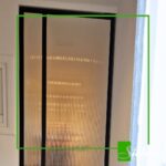 Taatsdeur met Canale glas op maat. Modern, retro en functioneel. By Siebendesign.nl