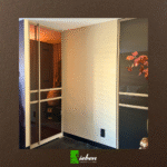 Stalen taats deuren in hotel chique interieur, Siebendesign.nl