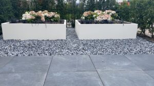 Witte platenbakken van staal op maat, Siebendesign.nl