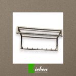Wand Kapstok Met Roede, Haken En Hoedenplank By Siebendesign.nl