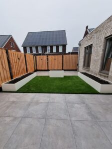 Witte Plantenbak Van Staal Op Maat, Siebendesign.nl