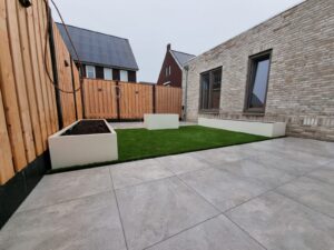 Witte Plantenbak Van Staal Op Maat, Siebendesign.nl