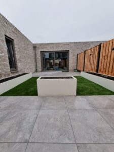 Witte Plantenbak Van Staal Op Maat, Siebendesign.nl