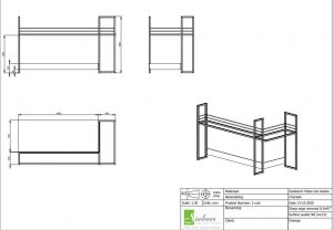 Interieur, interieurstylist, interieurarchitect, horeca interieur, horeca, winkel winkelinterieur, bar voetsteps, flessenhemel, flessenrek, baropbouw, tafel, tafels, balustrade, balustrade op maat, design, interieurontwerp, café, bar, hotel, restaurant, wijnkast, wijnrek, industrieel wijnrek, industriële wijnkast, horeca aankleding, industrieel kledingrek, broekenwand, broekenkast, industriële kledingrekken, kassa, vitrine, vitrinekast, zwart staal, staal op maat, op maat gemaakt, gecoat, 3d tekeningen, interieurbouw, interieur op maat, tafelpoten, barkruk, glazenrek, paskamer, design, staal, RVS, kast van staal, stalen deuren, deuren van staal, deuren van staal en glas, ontwerp, op maat, trap, aankleding, industriële wijnkast, industrieel wijnrek, windscherm, terras, fietsenrek, fietsenhok, lamp, lampen, verlichting, rek,