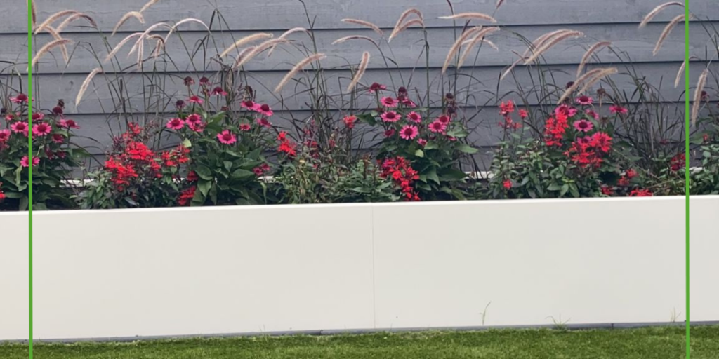 Aanbieding stalen plantenbakken in kleur gecoat, voorjaar 2023