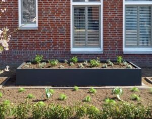 Bloembak, Op Maat, Plantenbak, Stalen Bloembak, Tuin, tuinaanleg, maatwerk staal, plantenbak, moderne tuin