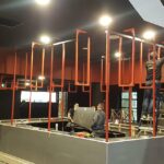 Barmeubel/flessenhemel Sportiom, horeca, horeca interieur, flessenrek, maatwerk, vakmanschap, Siebendesign, interieur op maat, interieur, bar, Sportiom