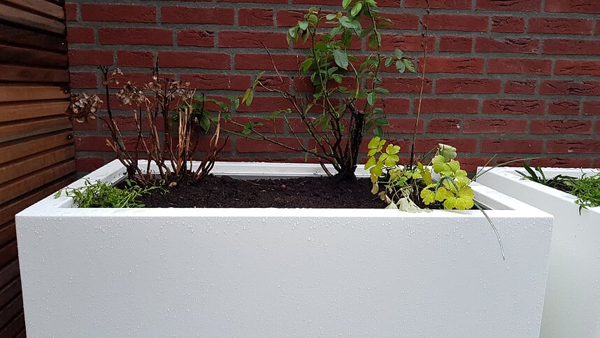 omringen doorgaan grillen Plantenbak Staal Wit 1 - Sieben Design