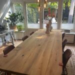 eetkamertafel op maat gemaakt naar ontwerp klant door www.siebendesign.nl